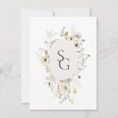 Botanical Wedding Invitation Kaart (Voorkant)