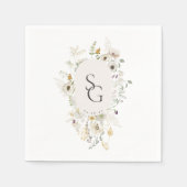 Botanical Wedding Invitation Servet (Voorkant)