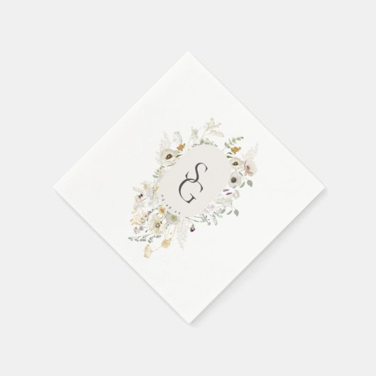 Botanical Wedding Invitation Servet (Hoek)