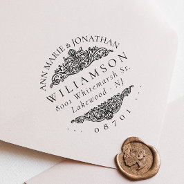  Botanical Wedding Return-adres voor aangepaste br Zelfinktende Stempel