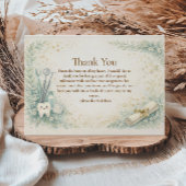 Botanical White Coat Dentist Graduation Bedankkaart