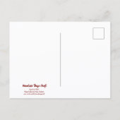 Botanical wildflower watercolor aster briefkaart (Achterkant)