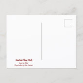 Botanical wildflower watercolor, blank inside briefkaart (Achterkant)