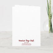 Botanical wildflower watercolor, blank inside kaart (Achterkant)