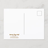 Botanical wildflower watercolor, globemallow briefkaart (Achterkant)