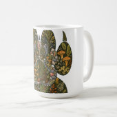 Botanical Wolf Paw Pine Forest Nature Mug Koffiemok (Voorkant rechts)