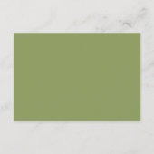 Botanical Wreath Earth Tone Wedding Details Informatiekaartje (Achterkant)