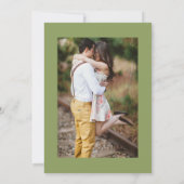 Botanical Wreath Earth Tone Wedding Save The Date (Achterkant)