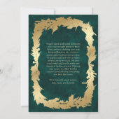 Botanical Wreath Photo Christmas Card Feestdagenkaart (Achterkant)