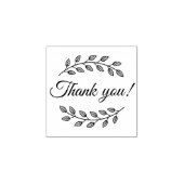 Botanical Wreath Top Bottom Thank You 1x1 Rubberstempel (Afrduk)