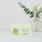 BotanicalLightGreen HolisticWellness Appointment& Visitekaartje (Staand voorkant)