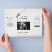 Botanicals begrafenis chip zak, overlijdenschip za flyer (Hand)