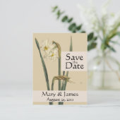 Botanicals Daffodil Save the Date Briefkaart (Staand voorkant)