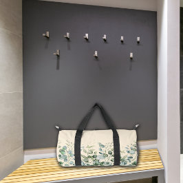 Botanicals Green Leafy Custom Name Monogram Plunjezak