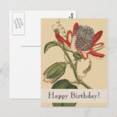  Botanicals Happy Birthday Briefkaart (Voorkant / Achterkant)