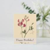  Botanicals Happy Birthday Briefkaart (Staand voorkant)