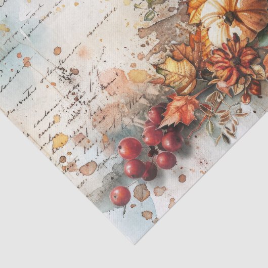  Botanicals & Inkwell Herinneringen Decoupage Tissuepapier (Detail)