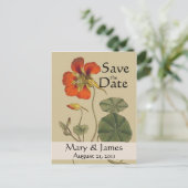 Botanicals Save the Date Briefkaart (Staand voorkant)
