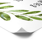 Botanicals Wedding Ceremony Welkomstbord Poster (Hoek)