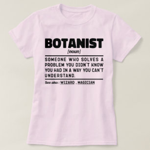 Botanicus Zelfstandig naamwoord Definitie Plantkun T-shirt