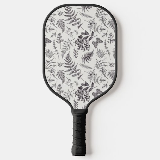  botanie & vlinderpatroon pickleball paddle (Achterkant)