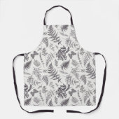 botanie & vlinderpatroon schort (Voorkant)