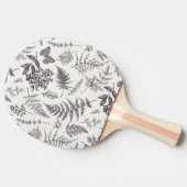  botanie & vlinderpatroon tafeltennisbatje (Zijkant)
