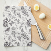  botanie & vlinderpatroon theedoek (Quarter Fold)