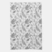 botanie & vlinderpatroon theedoek (Verticaal)