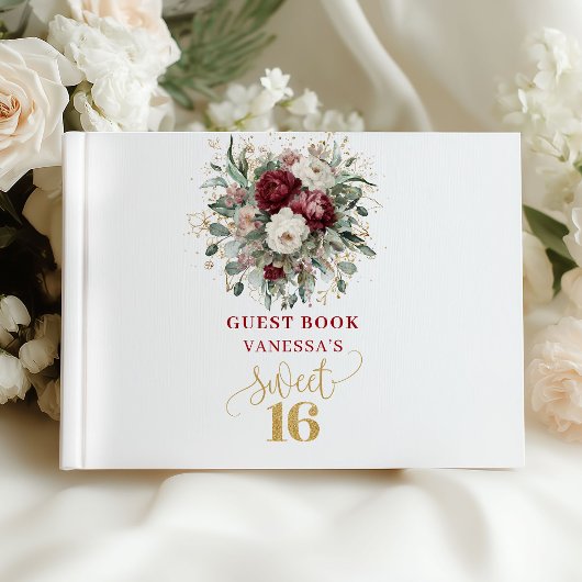 Botanisch 16e verjaardag gastenboek teken