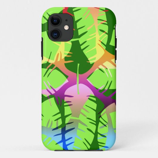 BOTANISCH ABSTRACT BANANENBLADEREN Case-Mate iPhone CASE (Achterkant)