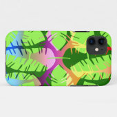 BOTANISCH ABSTRACT BANANENBLADEREN Case-Mate iPhone CASE (Achterkant (horizontaal))