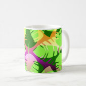 BOTANISCH ABSTRACT BANANENBLADEREN KOFFIEMOK (Voorkant rechts)
