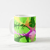 BOTANISCH ABSTRACT BANANENBLADEREN KOFFIEMOK (Voorkant links)