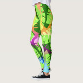 BOTANISCH ABSTRACT BANANENBLADEREN LEGGINGS (Links)
