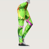 BOTANISCH ABSTRACT BANANENBLADEREN LEGGINGS (Rechts)