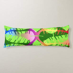 BOTANISCH ABSTRACT BANANENBLADEREN LICHAAMSKUSSEN