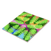 BOTANISCH ABSTRACT BANANENBLADEREN TEGELTJE (Zijkant)