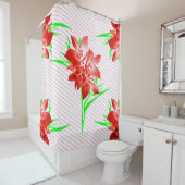 Botanisch Abstract Douchegordijn (In situ)