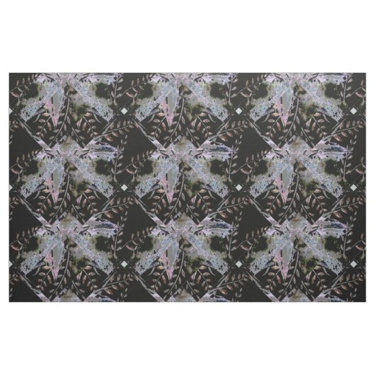 Botanisch Abstract (zwart) Stof (Fat Quarter)