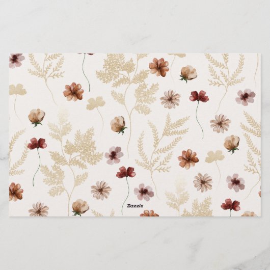  botanisch advies wil huwelijk briefpapier (Achterkant)