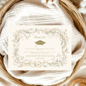  botanisch Afstuderen Bedankkaart