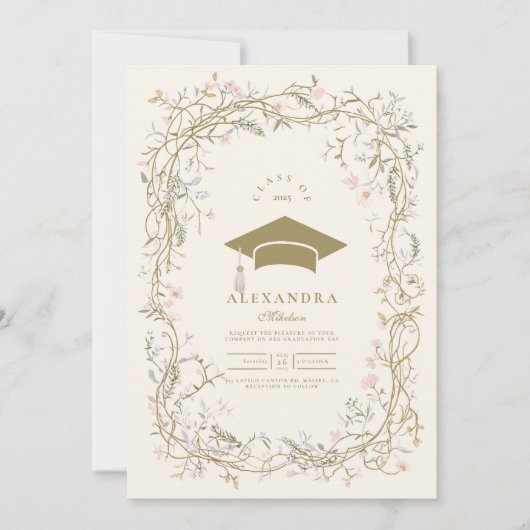  botanisch Afstuderen Kaart (Voorkant)