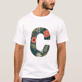 Botanisch alfabet t-shirt