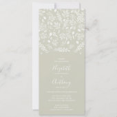 Botanisch allemaal in één Bleke uitnodiging voor g (Voorkant)