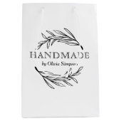 Botanisch Ambachtelijk Dank U Klein Bedrijf Op Maa Medium Cadeauzakje (Voorkant)