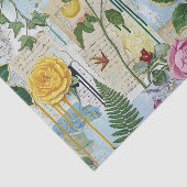 Botanisch-ambachtelijke collage tissue tissuepapier (Detail)