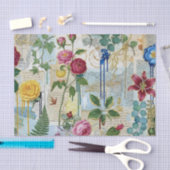 Botanisch-ambachtelijke collage tissue tissuepapier (Craft)