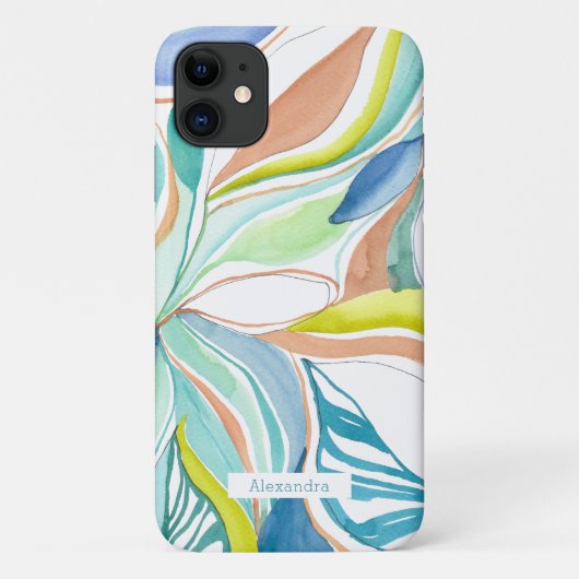 Botanisch Aquarel Abstract Aangepaste telefoonhoes Case-Mate iPhone Case (Achterkant)