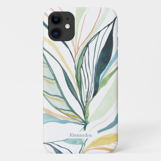 Botanisch Aquarel Abstract Aangepaste telefoonhoes Case-Mate iPhone Case (Achterkant)